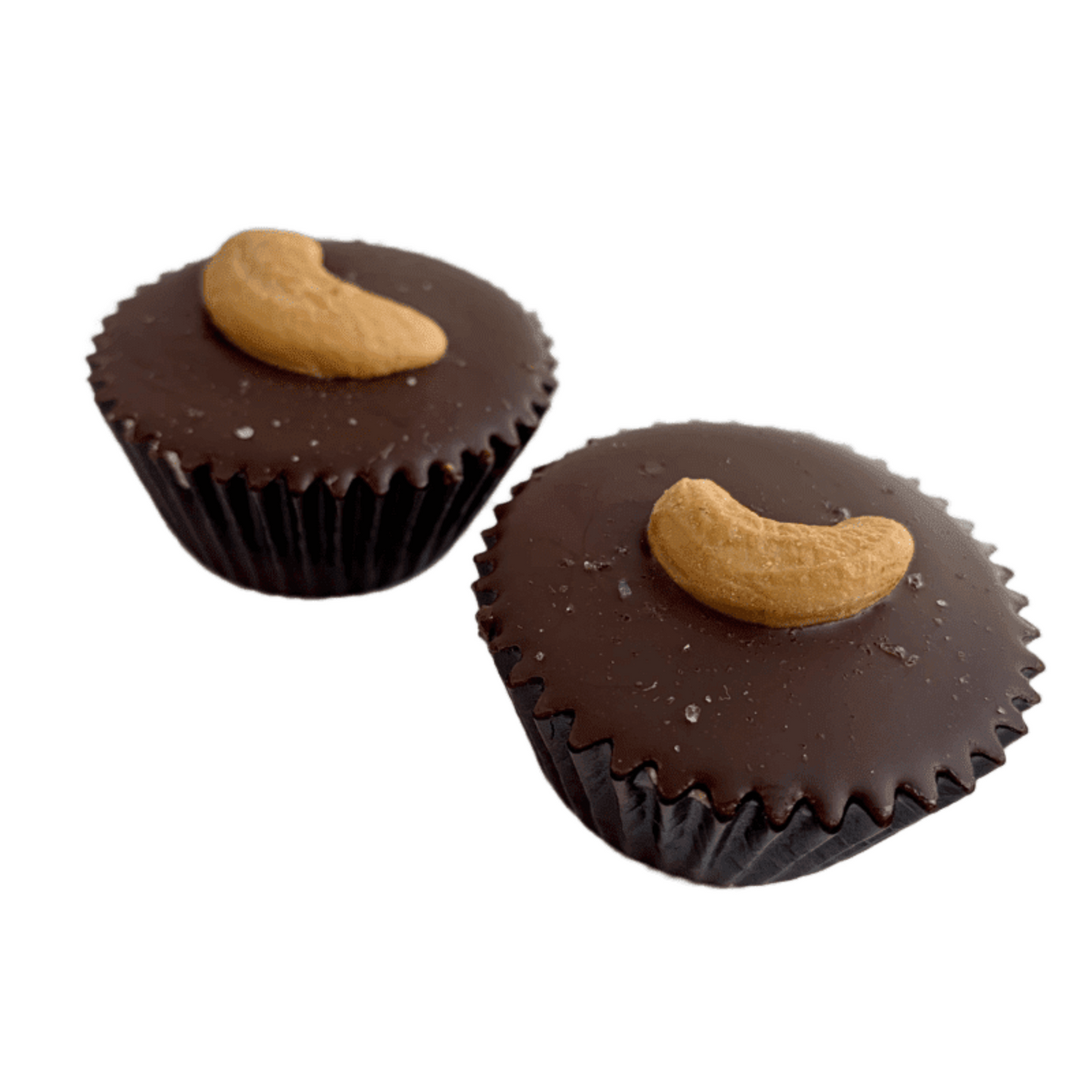 Dark Chocolate Cashew Butter Cup 2 Pack - Tia Coco Healthy Chocolate