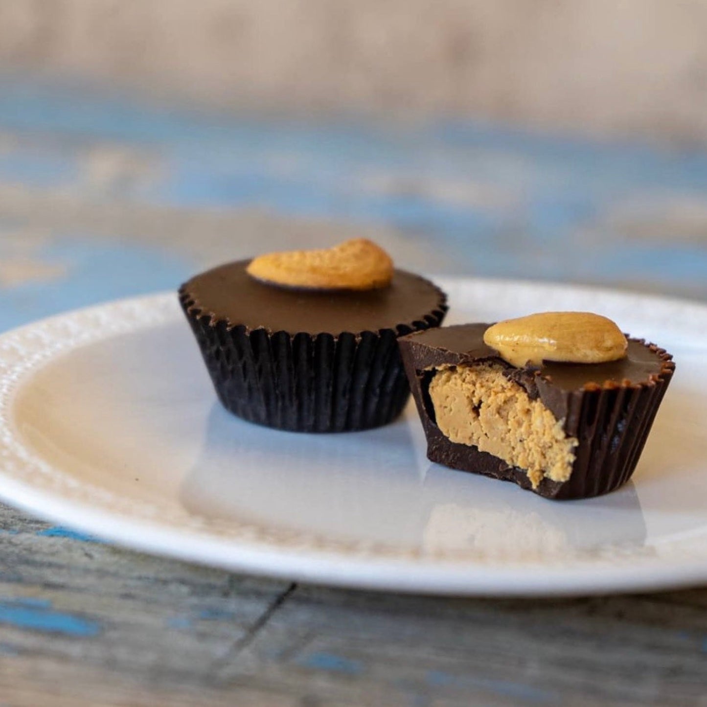 Dark Chocolate Cashew Butter Cup 2 Pack - Tia Coco Healthy Chocolate