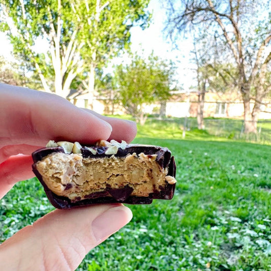 Dark Chocolate Peanut Butter Cup 8 Pack - Tia Coco Healthy Chocolate