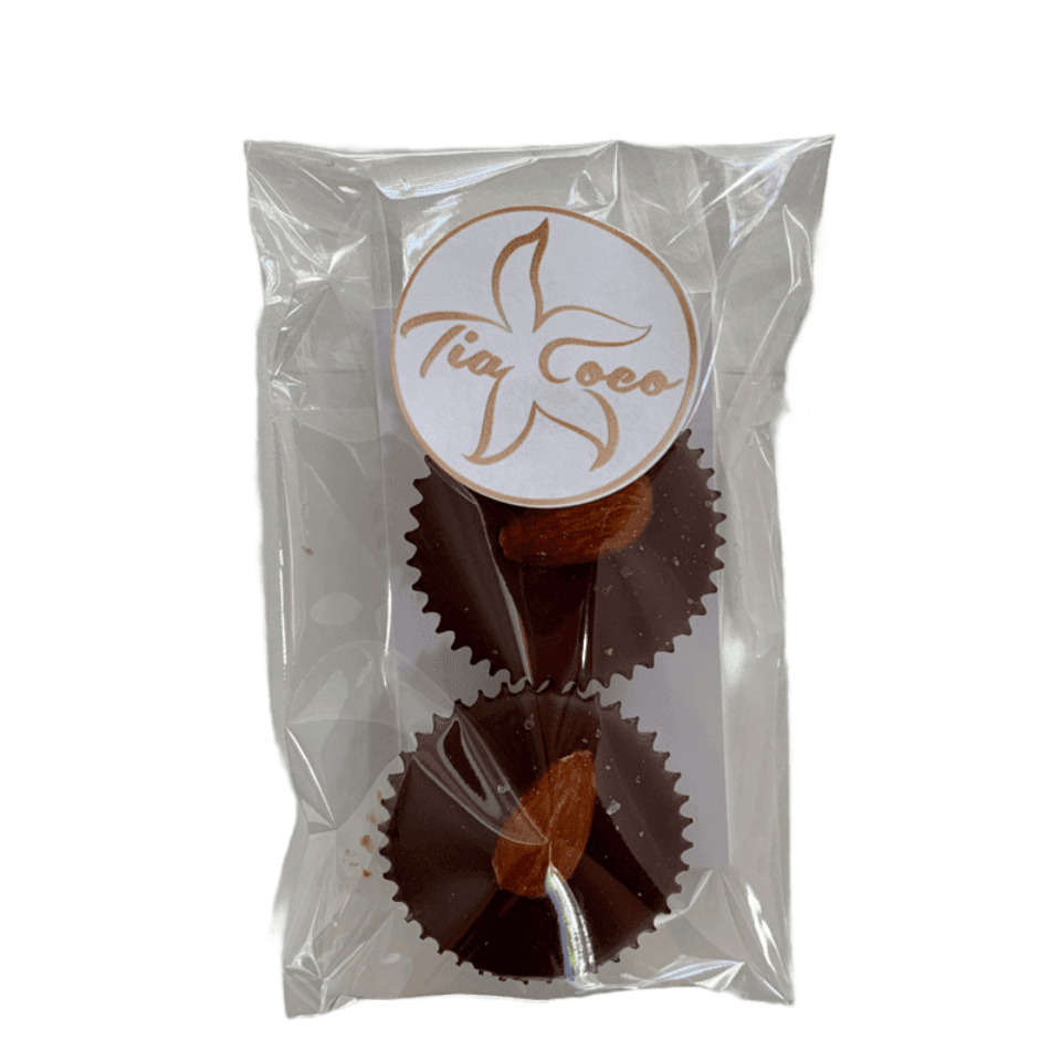 Almond Butter Cups 2pk - Tia Coco Healthy Chocolate